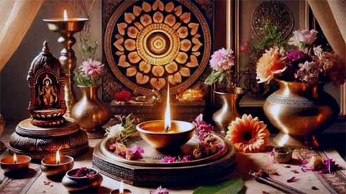 puja path me diya deepak kyo jalaya jata hai