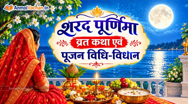 Sharad Purnima Vrat Katha Aur Pujan Vidhi in Hindi